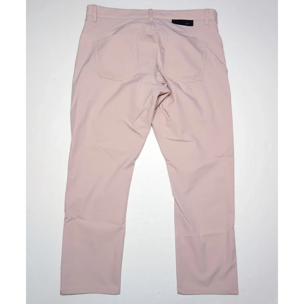 NIKE Golf Pants Men 35x30 Pink NWOT Dri-FIT Repel 5-Pocket Slim Fit DA3064-601